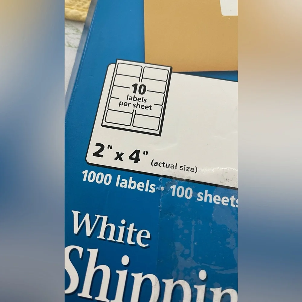 100 sheets laser shipping Labels NWT